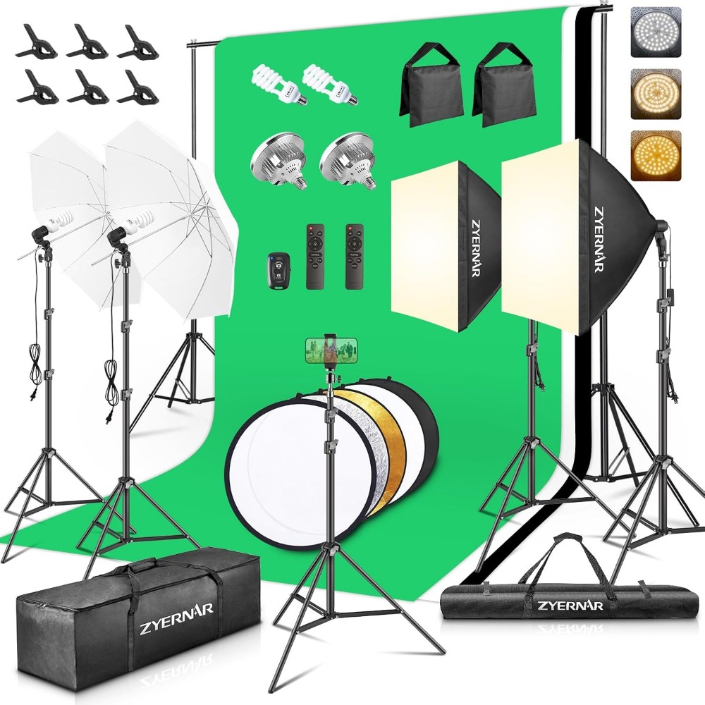 Photography Lighting Brands - Zestaw oświetleniowy do fotografii z tłem