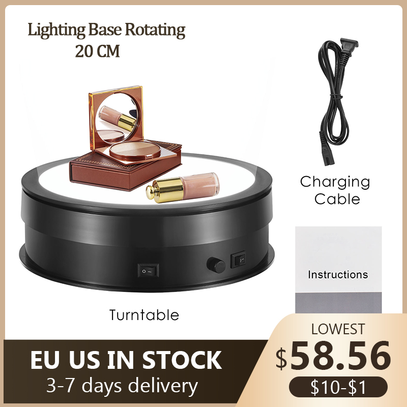 Photography Lighting For Jewelry - 20 CM podstawa oświetleniowa 360 stopni