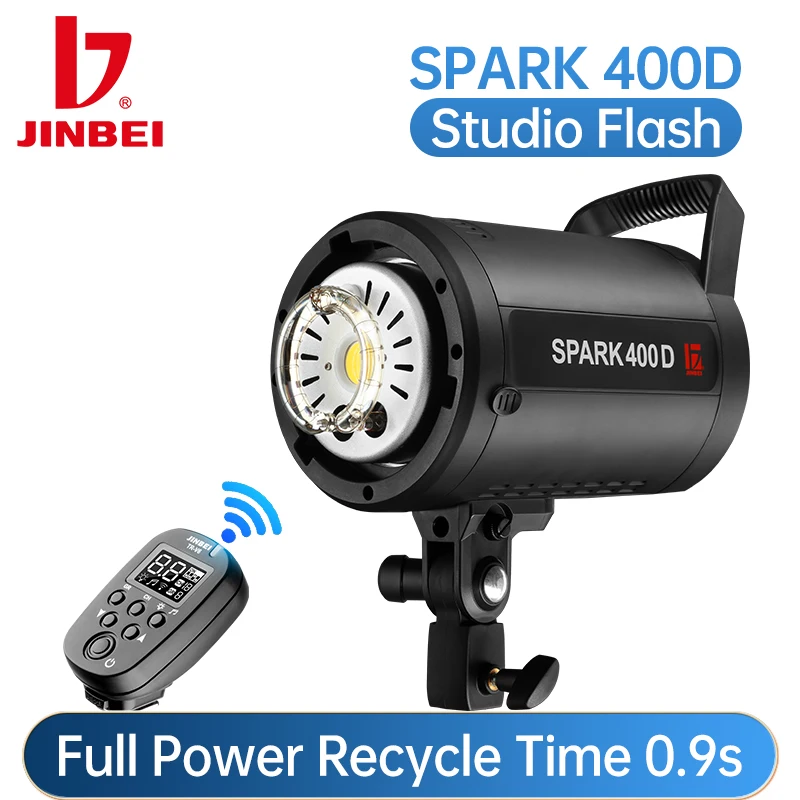 Photography Lighting For Clothing - JINBEI SPARK400D 400W Lampa studyjna błyskowa