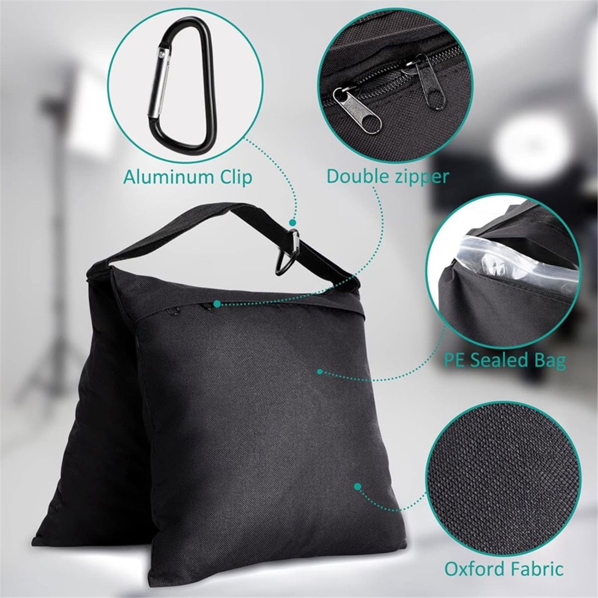 Photography Lighting Weight Bags - 8 sztuk worków z piaskiem, worki