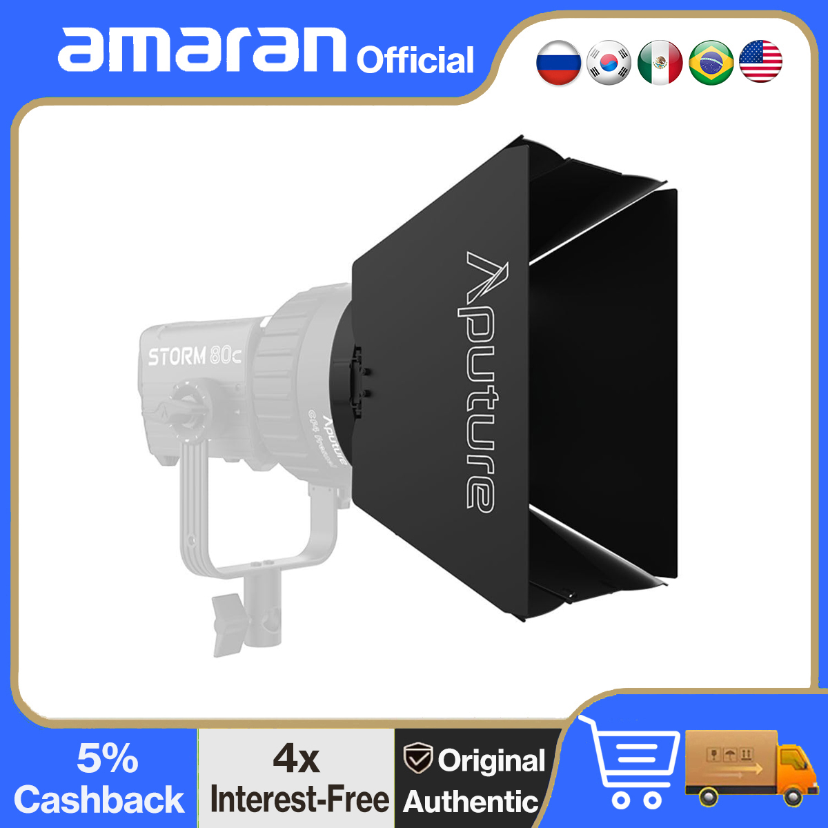 Fresnel Lens Attachment - Drzwi do stodoły Aputure CF4 do