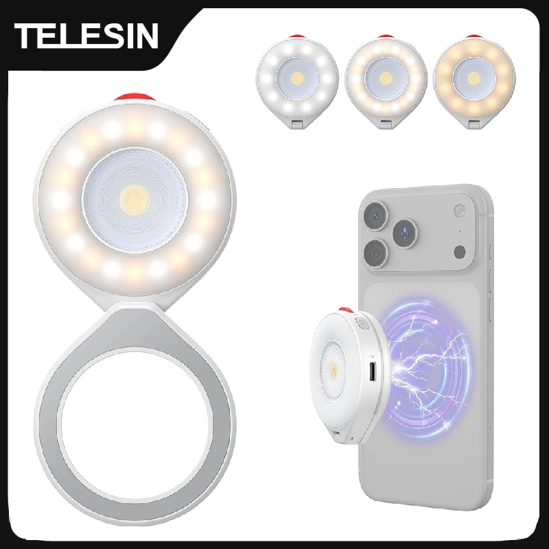 TELESIN Magnetyczna lampka bły – Photography Lighting Brands recenzja i cena