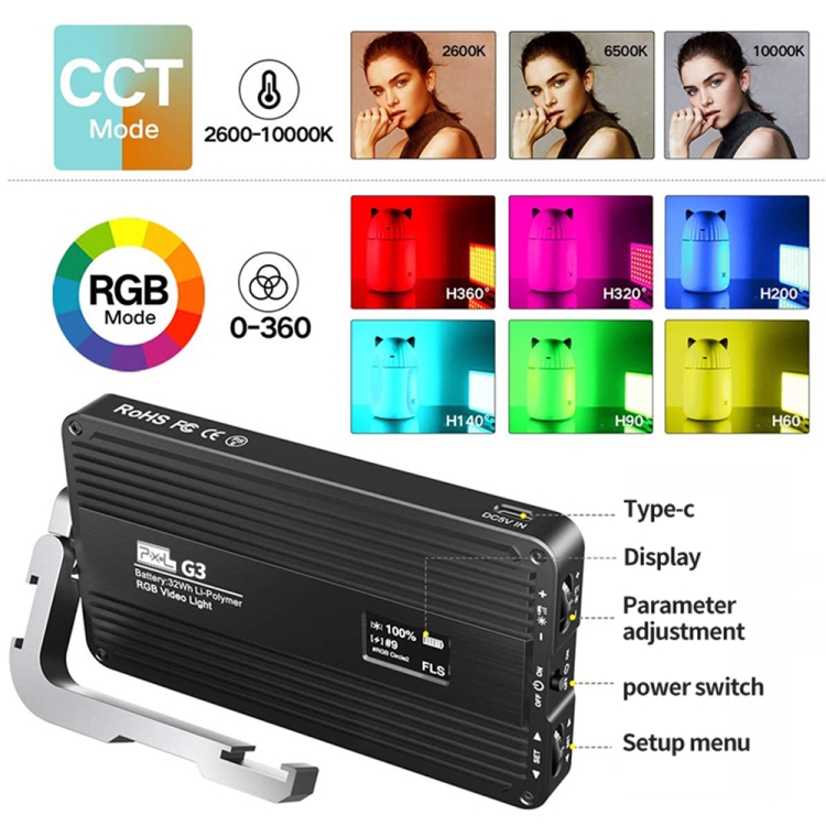 Panel świetlny RGB Pixel G3, p – Photography Lighting Handheld recenzja i cena