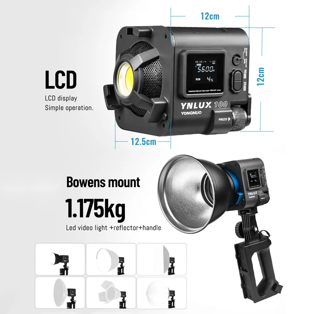 YONGNUO YNLUX100 100W 3200K-56 – Photography Lighting Handheld recenzja i cena