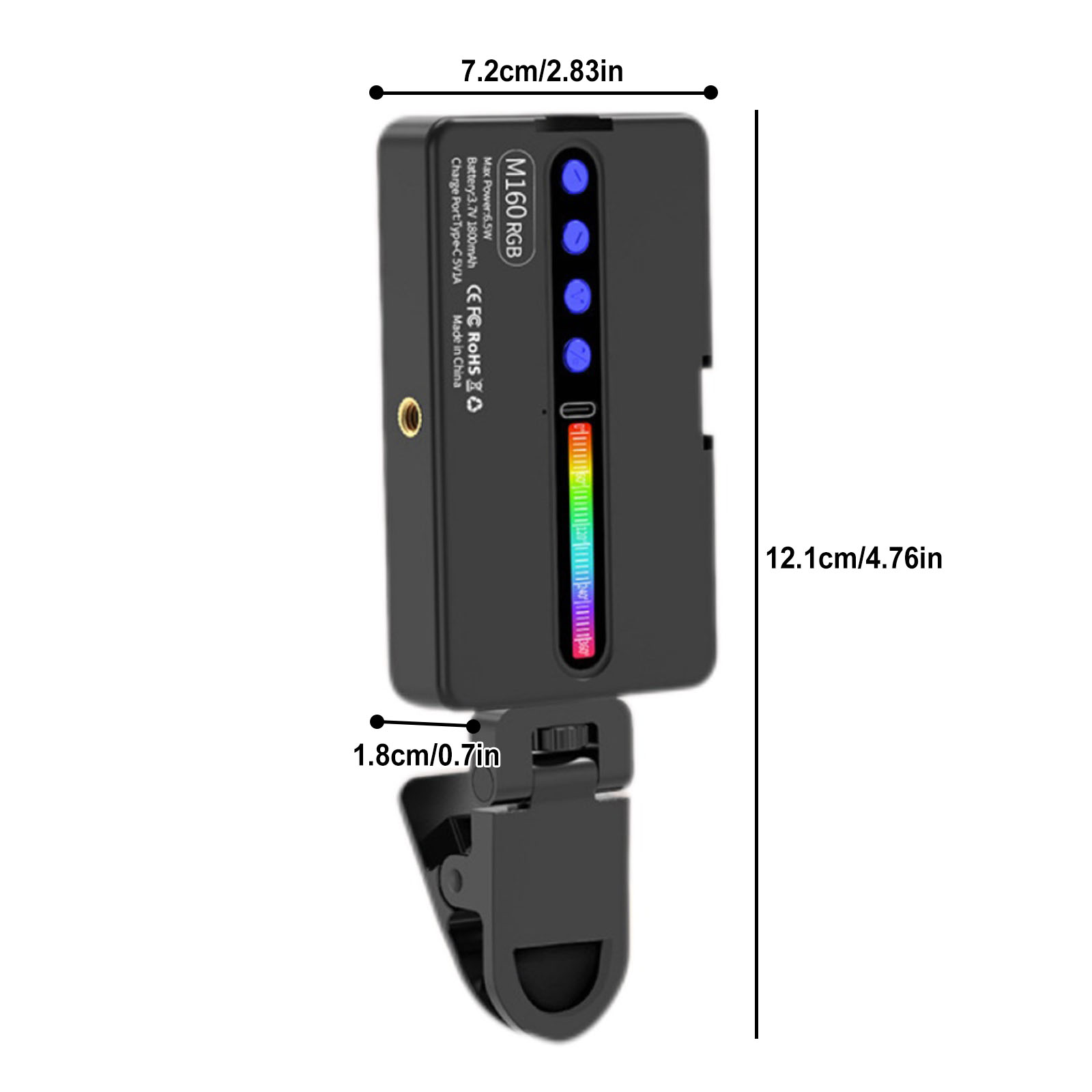 Lampa wideo LED RGB 6,5W 2700K – Photography Types Of Lighting recenzja i cena