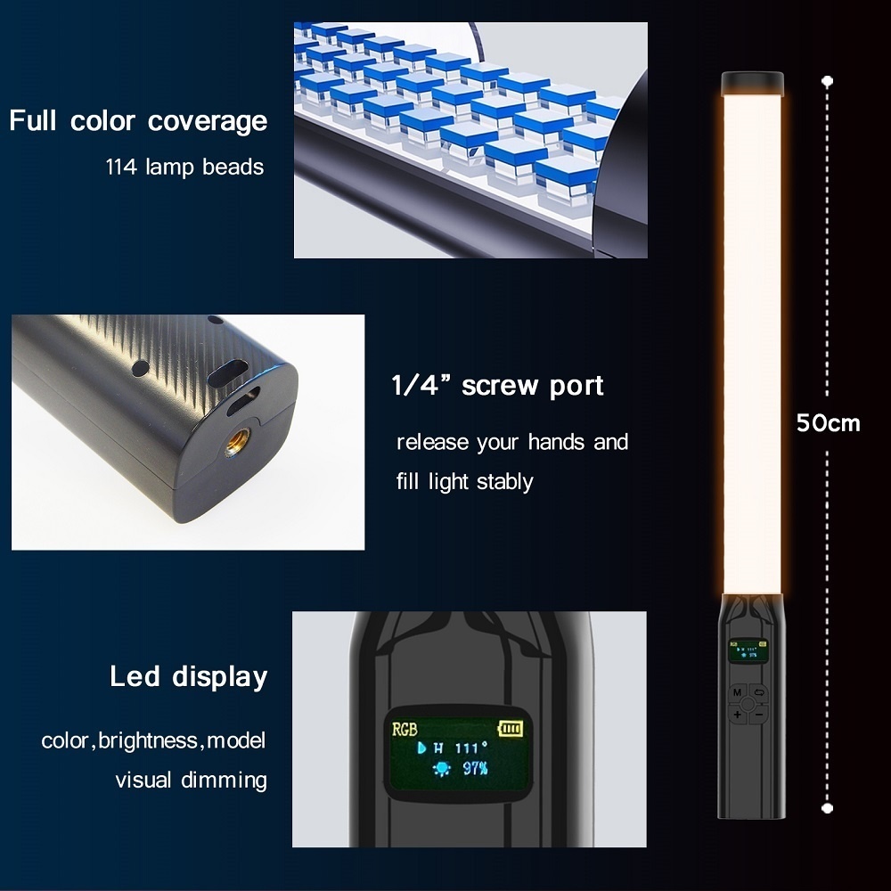 50CM RGB Stick Light Wand Lekk – Photography Types Of Lighting recenzja i cena