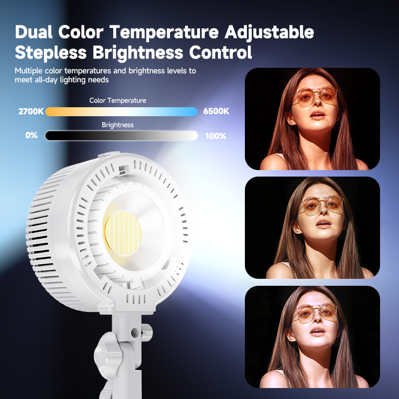 Żarówki LED COB dwukolorowe R2 – Photography Lighting For Clothing recenzja i cena