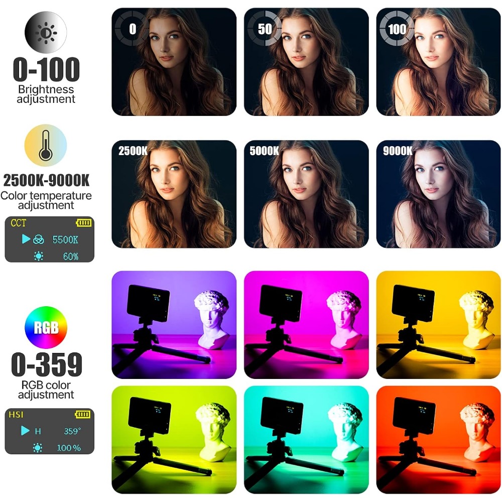 Panel świetlny LED RGB do kame – Photography Lighting Brands recenzja i cena